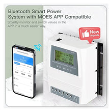 Solar Charge Controller, Tuya Smart Dual Power Controller 80A Automatic Transfer Switch for Off Grid Solar Wind System DC 12/24/48V