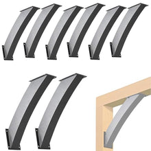 LQSYBHD Heavy Duty Corner Brace Support 45°Heavy Duty Connector Brace Bracket Kit Pergola Accessories for Gazebo Wood Beam Support Hardware with Mounting Screws(Size:8pcs)