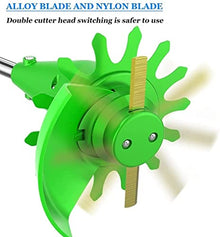 String Trimmer Electric Lawn Mower Household Small Handheld Weeder Multifunctional Garden 12v/2.0ah 4.0ah Battery 13500 RPM Farm Pruning Equipment 1 Battery and Quick Charger Included (4.0ah Battery*2