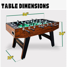 Freetime Fun 56" Adult Foosball Table Green Cabinet