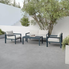 Modifurn Modern Outdoor Furniture Set Gray/White