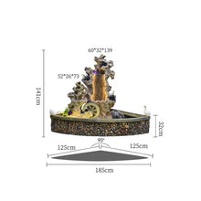 GLigeT Outdoor Water Fountain Chinese Courtyard Rockery Water Decoration, Fish Pond Balcony Garden Taihu Stone Landscape Decoration, Into The Outdoor Layout Landscape Outdoor Fountain