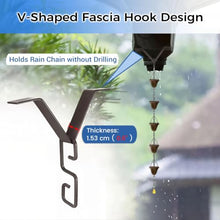 WAHHWF Spiral Design Rain Chain, Gutter Downspout 8.1' L