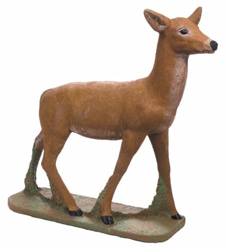 Solid Rock Stoneworks Life Size Doe Concrete Statue 45" Tall Life Like Color