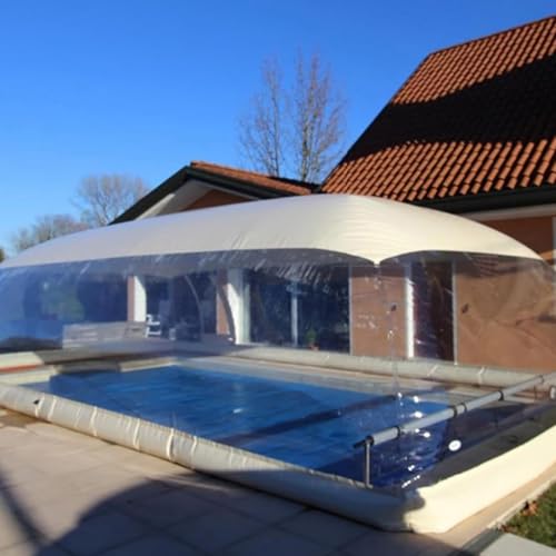 Inflatable Pool Cover/Bubble Tent Cover/Transparent Waterproof PVC Swimming Pool Dome Kit Cover/Suitable for Party Home Commercial Swimming Pool,6 * 3 * 3m