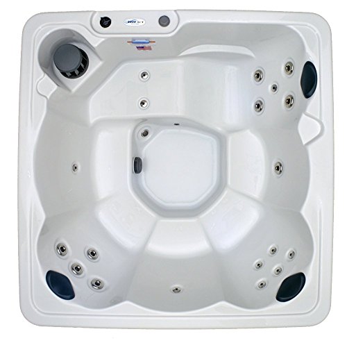 Home and Garden Spas Hudson Bay 6 Person 19 Jet Spa with Stainless Jets Ivory White