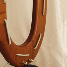 ZHONGCHENGWU Floor Lamp Modern Wood Floor Lamp with Side Table,Living Room Standing Light with Shelves