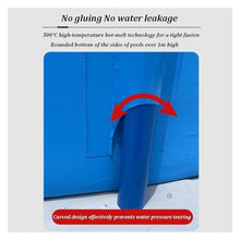 JINMLBO Aquarium Pool Pond with Drain Valve, Portable Water Storage Tank PVC Canvas with Stand Solid Structure for Aquaculture, Outdoor Cisterns, Children's Pools (Color : Blue, Size : 1.8x1.2m)