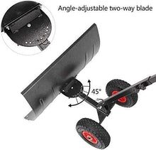 Snow Shovel Rolling Snow Plow Shovels|Wheeled Snow Pusher for Doorway Driveway Or Pavement Clearing Snow Pusher