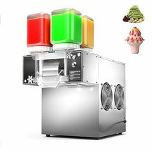 UYCVT Automatic Ice Machine, 750W Sn Ice Machine with 4 Barrels, Ice Production: 120kg/day of Purified Water/Refrigeration Drum: 9cm, for Outdoor/Dessert Shops