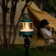 GLOWZE Portable Table LightCamping Lamp with Tripod 8000mAh Battery, 10 Dimmable Modes, IP65 Waterproof for Office Camp