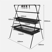 MWUCAIXIA Camping Storage Rack Multi-Layer Cookware Hanger Triangle Stand Aluminum Alloy Storage Shelf Organizer for Outdoor Camping