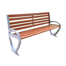 GRFIT Outdoor Bench Outdoor Benches, Patio Benches with Backs, Cast Aluminum Benches, Leisure Chairs for Porch, Garden, Pool and Lawn Garden Bench (Large)