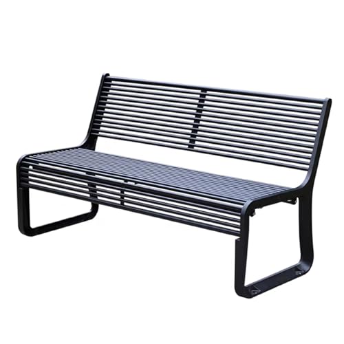 Sunyongfly Wrought Iron Park Bench,Outdoor Garden Bench,Double Outdoor Bench, for Squares, Parks, and Residential Areas(Size:150cm)