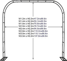 GFSGHZZ Climbing Plant Trellis for Garden Weather Resistant Metal Arbor Frame Sturdy for Standing Pergolas 1.2M 1.4M 1.8M 2.4M 3M 3.5M Wide Greenery Support W2.4M*H2.2M,Black-W3.5M*H2.2M