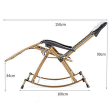 HYUIO Rocking Chair,Portable Camping Chairs,Simple Balcony Rocking Chair,Gravity Outdoor Folding Recliner,Patio Rocking Gravity Outdoor Folding Recliner,Stable Suppor,Blue (Orange)