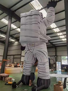 YBZCHLM Giant Inflatable Astronaut with LED Lights 13ft with Blower