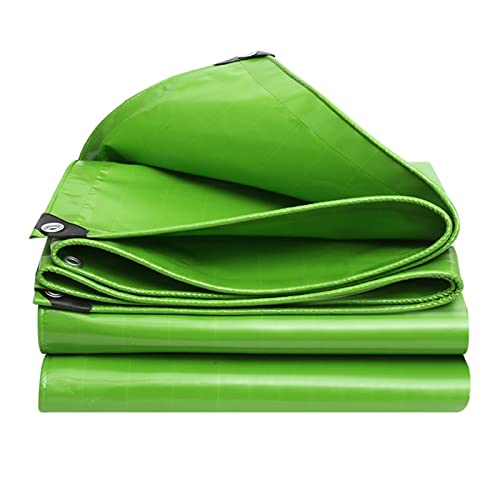 IMPREC Heavy Duty Waterproof Tarps, with Metal Grommets，Protects Against Water,Tear, Cold Weather Resistan for Sunshade Outdoor Garden Camping Tent Hammock Multiple WMEIE (Color : Green, Size : 2x3m)