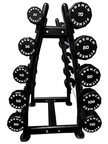 French Fitness Straight Urethane Barbell Bar Set 20-110 lbs (New)