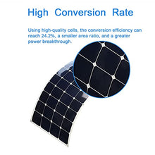 Solar Panel Kit,Flexible Solar Panel 100W 18V Monocrystalline Bendable 2 * 100 Watt 18Volt Semi Flexible Mono Solar Panels Charger Off