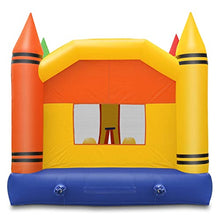 Cloud 9 Commercial Crayon Castle Bounce House with Roof & Escape Hatch Multicolor