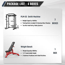MAJOR LUTIE Fitness PLM03 All-in-One Power Cage Red