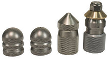 Aqua Mole 4pc Sewer Squad Deluxe Jetter Nozzle Kit 3/8in. NPT 3000 PSI 9.0 Orifice Thruster Flusher Degreaser & Roto Spinner