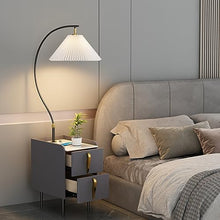 TQQEPOOL Nightstand with Lamp,Bedside End Table with Drawer and USB Port,Floor Lamp with Table Attached, Side Table with Standing Light for Bedroom Living Room (Color : Gray, Size : 40 * 30 * 160cm)