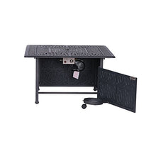 Powder Coated Aluminum Propane Gas Fire Pit Table