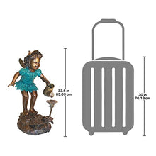 Design Toscano The Fairy Gardener Garden Statue Cast Bronze Two Tone Bronze & Verdigris