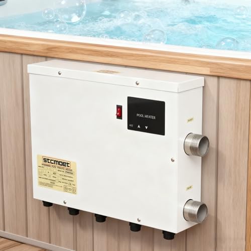 Pool Water Heater | 5.5kw/9kw/11kw/15kw Stainless Steel Electric Heater With Touch Screen, Adjustable Temperature, Suitable For Hot Springs, Hot Baths, 15kw