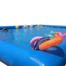 Yokoma Commercial 32.8 x 32.8X 2ft Inflatable Swimming Pool for Water Playing Game Entertainment Blow Up Swim Pools with 800W Blower Outdoor Backyard Use Durable PVC