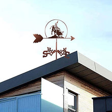 Farm Stainless Steel Home Matador Weather Vane Wind Direction Indicator Garden Weathervane Wind Vane Weathercock Measuring Tools for Outdoor Animal Holder