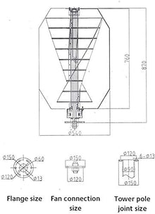 Household Wind Turbine Generator Vertical Wind Energy Generator Breeze Start with External Wind and Solar Complementary Controller Decorative Windmill 24v 100w (24v 200w)