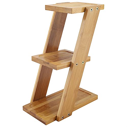 RWGOVLU Flower Stand Durable 3 Tiers Home Desktop Potted Plant Flower Holder Storage Rack Shelf Succulent Tabletop Flower Stand Plant Stand