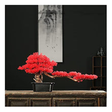 YXIANG56Q Fake Plants Artificial Plants, 9.13'' Black Ceramic Pot Fake Bonsai Tree Faux Potted Plant for Home Office Wedding Garden Decor Bonsai Tree(A)