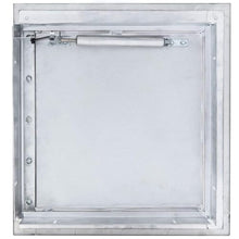 Midland Style Stainless Steel Trash Chute Door - Side Hinged, 24(H) X 24(W), Right Hinged by Oswald Supply