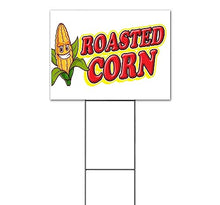 TampaPrinting Roasted Corn Yard Sign 18" x 24" with Metal Step Stake