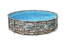 Bestway 56965E Power Steel 16' x 48" Set Above Ground Pool Stone