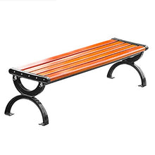 Park Benches for Outside Clearance No Back Outdoor Patio Bench Aluminum Frame and Wood/Plastic Wood Stool Top Outdoor Benche Light Weight High Load-Bearing (Color : B, Size : 1.2m)