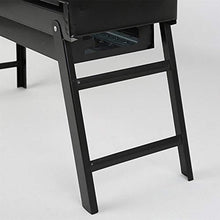 zxb-shop BBQ grill Portable Charcoal Grill Black Metal Foldable BBQ Grills Outdoor Cooking Charcoal Barbeque for Picnic, Camping, Patio Backyard Cooking - 23.62×8.66×12.99 inch Camping Grill