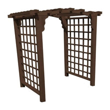 Keystone Amish Co. Georgetown Pressure Treated Pine Arbor, 4-Foot, Walnut Stain