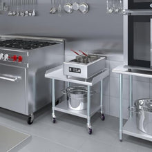 Stainless Steel Rolling Equipment Grill Table Stand | 30" x 30" Work Table