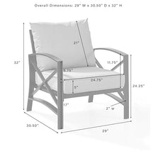 Crosley Furniture Kaplan 2-Piece Patio Chair Set