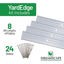 Dreamscape YardEdge Aluminum Landscape Edging Kit - 8 Strips, 6ft Each (48ft Total), Mill Finish - Professional Quality Landscaping Border, Metal Divider for Lawn, Garden, Flowerbed