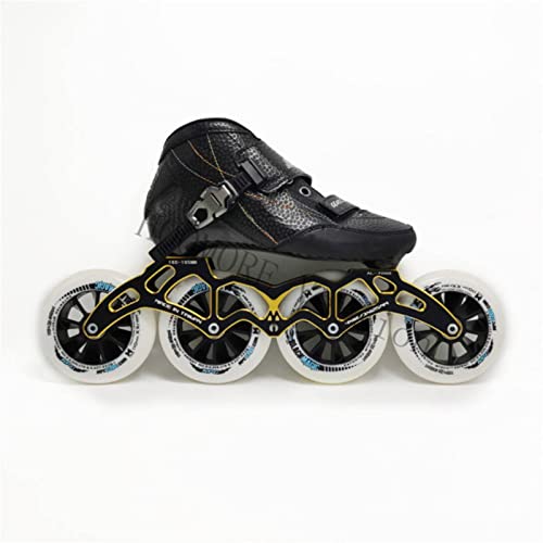 N\\C Carbon Fiber Inline Speed Skates Blackcomplete3