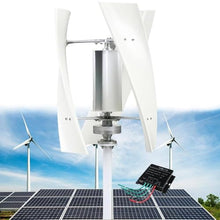 ToayNia 3 Blade Wind Turbine Generator Kit,Portable Vertical Helix Wind Power Turbine Generator,Vertical Wind Turbine Generator,for Home, Boats, Street Lighting 5000W-12V
