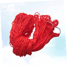 MaGiLL 3pcs Nylon Rope Mesh Hammock Patio Hanging Chair Rope Tree Hammock Rope Hammock Chair Hanging Nap Bed Nylon Mesh Hammock Meshy Rope Hammock Travel Red Outdoor Leisure Hanging Net