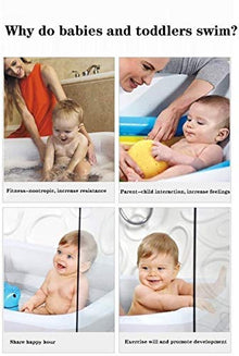 Swimming Pool for Kids, Swimming Pool Oversize Design 1-6 People Use, Pools for Kids and Adults Diameter 305x183x50cm Family Playing Water