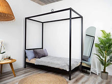 BUSY WOOD Wooden Kids Canopy Bed Natural